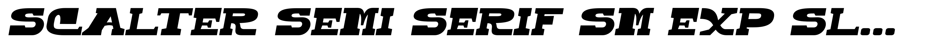 Scalter Semi Serif Sm Exp Slanted